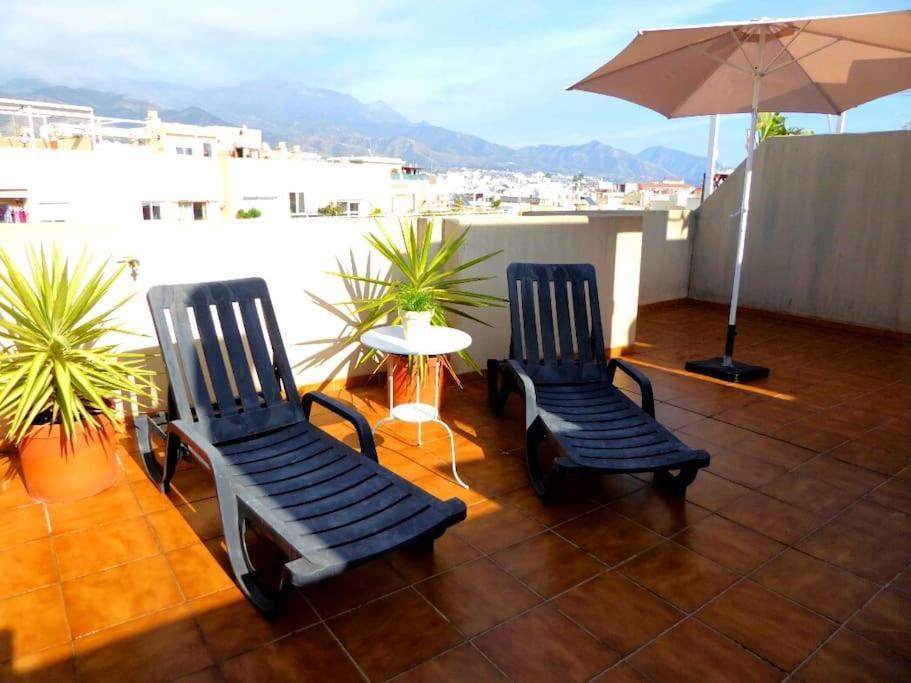 Atico Fresco Y Luminoso Con Aparcamiento Privado Lejlighed Nerja Eksteriør billede